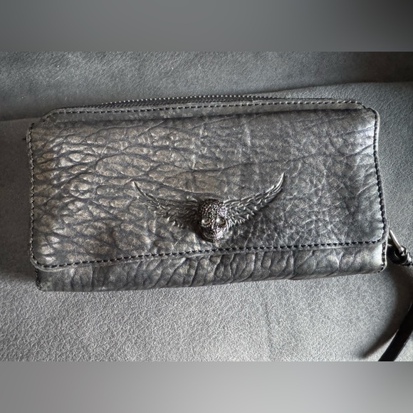 Zadig & Voltaire Wallet Black with Gold Tone - Picture 4 of 10